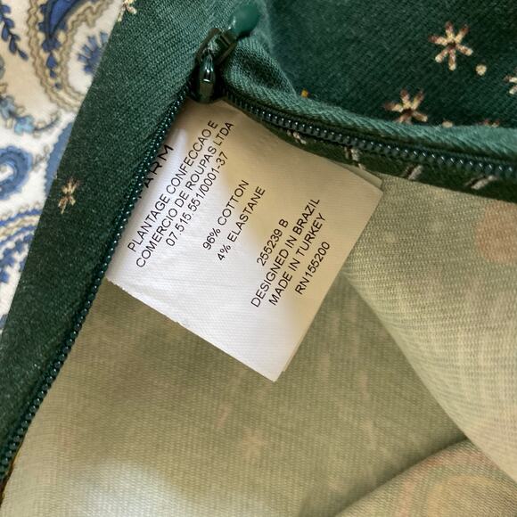 Anthropologie Farm Rio Fernanda Flared Pants Green Toucan Bird Tropical XS - Picture 10 of 10